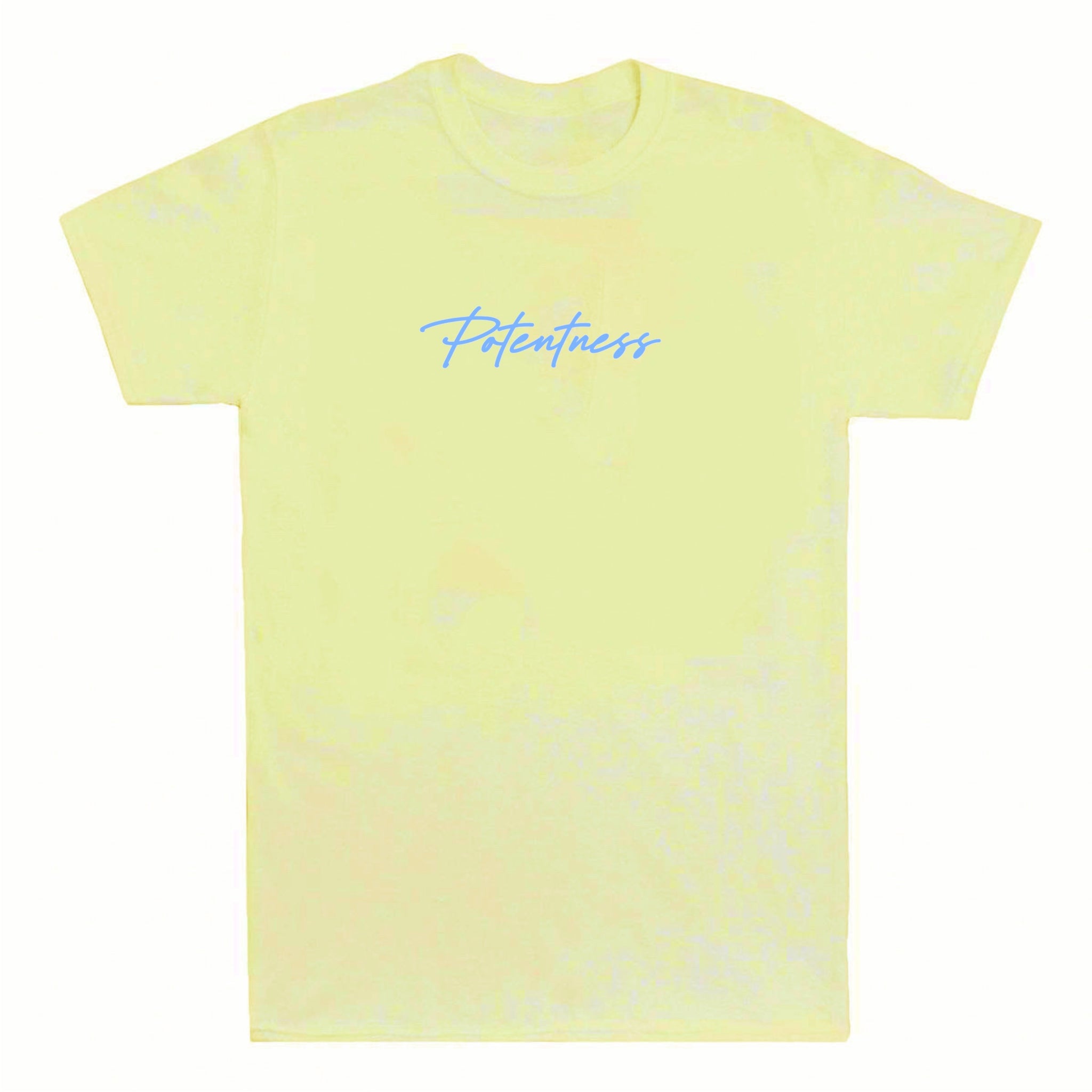 Mini Potentness T-Shirt - Cream / Sky Blue