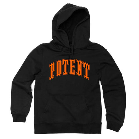 College Style Potent Hoodie - Blk / Orange