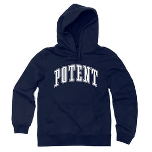 College Style Potent Hoodie - Navy / White