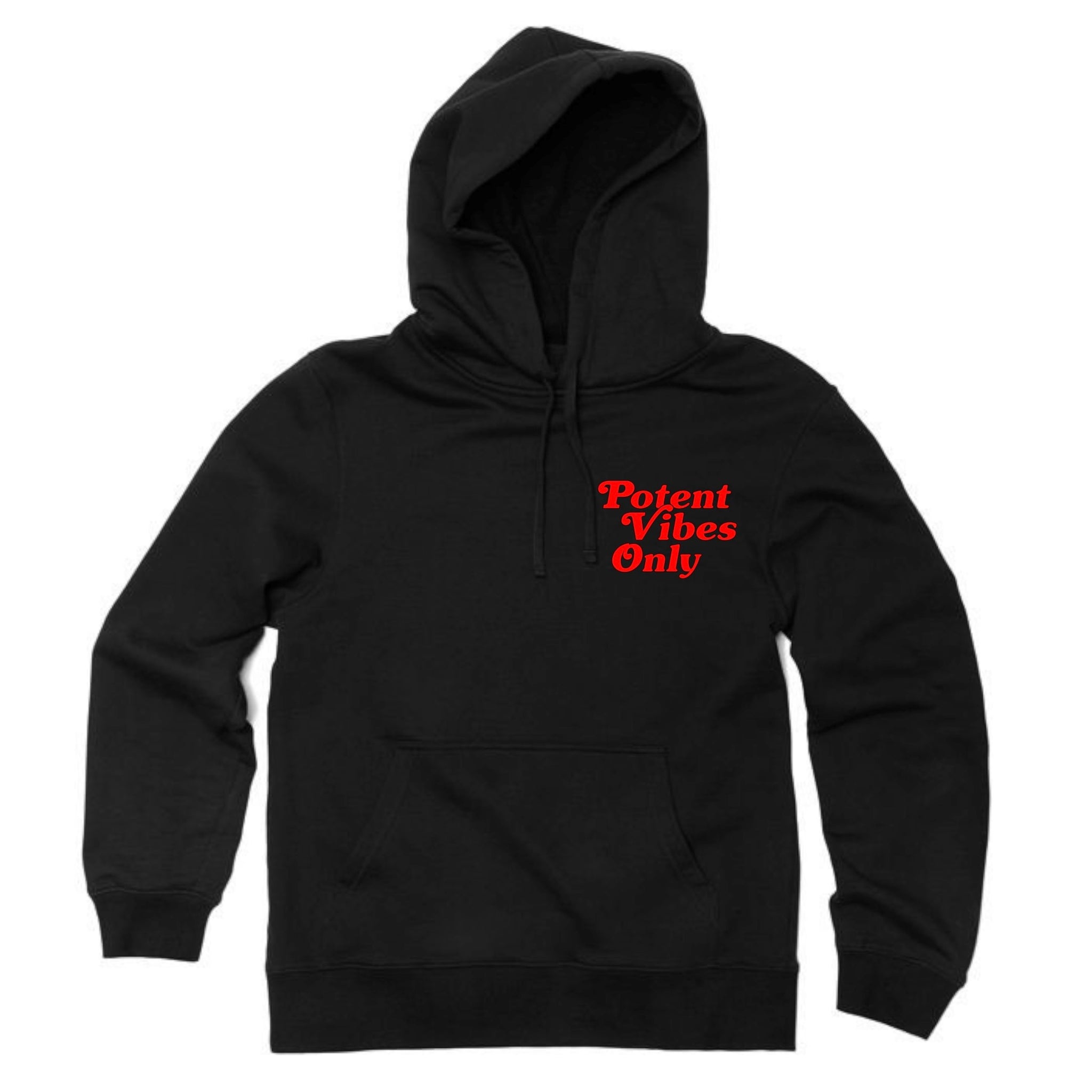 Potent Vibes Only Hoodie - Blk / Red