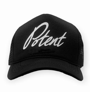 Autographed Potent Trucker Hat - Blk / White